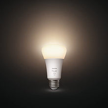 Load image into Gallery viewer, Philips Hue 2-Pack White A19 Medium Lumen Smart Bulb, 1100 Lumens, Bluetooth &amp; Zigbee Compatible (Hue Hub Optional), Works with Alexa &amp; Google Assistant, White (Dimmable Only)
