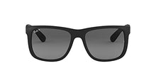 Load image into Gallery viewer, Ray-Ban RB4165 JUSTIN 622/T3 55M Black Rubber/Polarized Grey Gradient Sunglasses For Men For Women
