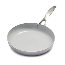 Load image into Gallery viewer, GreenPan Venice Pro Tri-Ply Stainless Steel Healthy Ceramic Nonstick 10" Frying Pan Skillet, PFAS-Free, Multi Clad, Induction, Dishwasher Safe, Oven Safe, Silver
