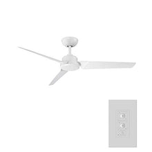 Load image into Gallery viewer, Modern Forms FR-W1910-52-MW Contemporary Modern 52``Ceiling Fan from Roboto Collection Finish, 52in Blade Span, Matte White
