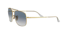 Load image into Gallery viewer, Ray-Ban Unisex-Adult RB3560 The Colonel Sunglasses, Gold/Blue Gradient, 58 mm
