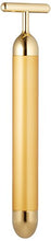 Load image into Gallery viewer, Beauty Bar 24k Golden Pulse Facial Massager, T-Shape Electric Sign Face Massage Tools for Sensitive Skin Face Pull Tight Firming Lift
