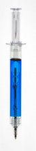 Load image into Gallery viewer, 8 Syringe Designed Pens, 8 Different Coloured Syringe Pen All Black Ink Great for Nurse Costume or Doctor Gift
