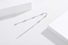 Load image into Gallery viewer, Moonstone Bracelets 925 Sterling Silver Rainbow Round Moonstone Girl Bracelet Moonstone Jewellery for Women
