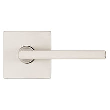 Load image into Gallery viewer, Kwikset Halifax Passage Door Lever for Hall and Closet Doors featuring Microban in Satin Nickel
