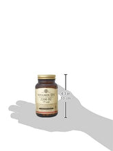 Load image into Gallery viewer, Solgar Vitamin D3 (Cholecalciferol) 55 mcg (2200 IU) Vegetable Capsules - 100 Count
