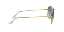 Load image into Gallery viewer, Ray-Ban Unisex-Adult RB3560 The Colonel Sunglasses, Gold/Blue Gradient, 58 mm

