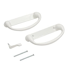 Load image into Gallery viewer, White Sliding Glass Door Handle Replacement, Sized for 3-15/16 Inch Hole Spacing
