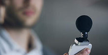 Load image into Gallery viewer, Shure MV88 Portable iOS Microphone for iPhone/iPad/iPod via Lightning Connector, Professional-Quality Sound, Digital Stereo Condenser Mic for Vloggers, Filmmakers, Music Makers and Journalists
