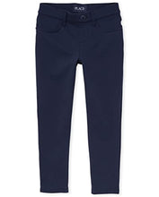Load image into Gallery viewer, The Children's Place girls Uniform Ponte Knit Pull on Jeggings Jeans, Tidal Single, 10 US
