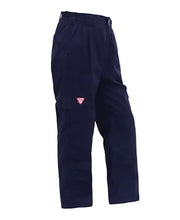 Load image into Gallery viewer, TICOMELA FR Pants for Men Flame Resistant Cargo Pants Lightweight 100% Cotton NFPA2112 7.5oz Black Elastic Waist Pants
