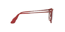 Load image into Gallery viewer, Ray-Ban RB3539 Erika Metal Round Sunglasses, Rubber Bordeaux/Bordeaux Light Flash Grey, 54 mm
