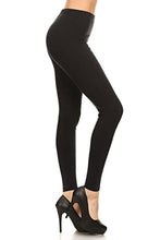 Load image into Gallery viewer, NCL32-Khaki-M Cotton Spandex Solid Leggings, Medium
