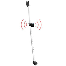 Load image into Gallery viewer, Securityman 2-in-1 Door Security Bar with Alarm &amp; Sliding Door Stopper Security Bar with 120db Loud Alert Siren - Durable &amp; Rugged Iron, Sturdy on Most Floors &amp; Windows (Protects Against Scratches)
