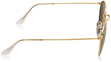 Load image into Gallery viewer, Ray-Ban RB3447 Round Metal Sunglasses, Gold/Black Polarized, 53 mm
