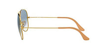 Load image into Gallery viewer, Ray-Ban RB3025 Classic Aviator Sunglasses, Gold/Clear Gradient Blue, 55 mm
