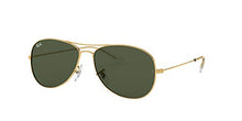 Load image into Gallery viewer, Ray-Ban unisex adult Rb3362 Cockpit Sunglasses, Gold/Green, 56 mm US
