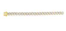 Load image into Gallery viewer, Men's Miami Cuban Necklace in 14k Gold Yellow 13.5mm White Pave Curb Link 24"
