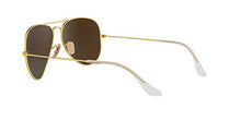 Load image into Gallery viewer, Ray-Ban RB3025 Classic Polarized Aviator Sunglasses, Matte Gold/Green on Green Mirror, 55 mm
