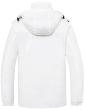 Load image into Gallery viewer, Wantdo Men's Waterproof 3-in-1 Ski Jacket Warm Winter Coats Hooded Snow Coat White 2XL
