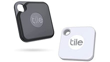 Load image into Gallery viewer, Tile Pro Black &amp; Tile Mate White (2020) Combo - High Performance Bluetooth Tracker, Keys Finder and Item Locator for Keys, Bags, and More; 400 ft Range, Water Resistance and 1 Year Replaceable Battery
