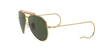 Load image into Gallery viewer, Ray-Ban unisex adult Rb3030 Outdoorsman I Sunglasses, Gold/Green, One Size US

