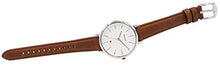 Load image into Gallery viewer, Fossil Women's Jacqueline Quartz Stainless Steel and Leather Three-Hand Date Watch, Color: Silver, Brown (Model: ES4368)
