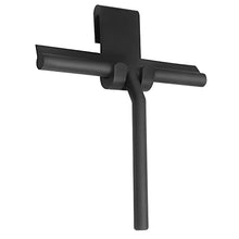 Load image into Gallery viewer, Shower Squeegee for Shower Glass Door, Shower Wall, 9" Silicone Rubber Blade Bathroom Squeegee, Tile Wall Window Mirror Car Windshield Squeegee with Hanging Hook, Black
