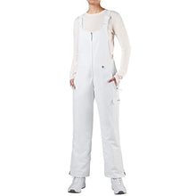 Load image into Gallery viewer, HISEA Women's Snow Bibs Insulated Bib Overalls Water Resistant Ski Bibs Windproof Ski Pants Breathable Snowsuit White
