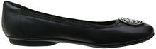 Load image into Gallery viewer, Clarks Women's Gracelin Lola Ballet Flat, Black Leather/Synthetic Combo, 9 Medium US
