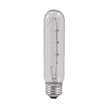 Load image into Gallery viewer, SYLVANIA T10 Incandescent 25-Watt Tubular Incandescent Bulb, Medium Base, 230 Lumens, 100 CRI, 2580K, Clear (18491)
