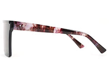 Load image into Gallery viewer, FEISEDY Fashion Siamese Lens Sunglasses Women Men Succinct Square Style UV400 B2470 (Black &amp; Marbling, 60)
