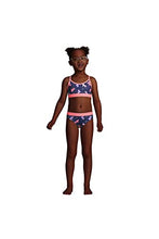 Load image into Gallery viewer, Lands' End G LS 3 Piece Rash Guard Set Primo Pink Tie Dye Stripe Kids 4
