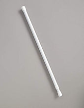 Load image into Gallery viewer, The Lakeside Collection Sliding Door Security Bar with Rubber Tips - White - 1" Dia. x 26" to 48" L
