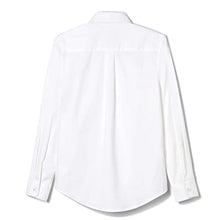 Load image into Gallery viewer, French Toast Boys' Adaptive Long Sleeve Oxford Shirt with Hidden Hook and Loop Placket and Cuffs, White, 20
