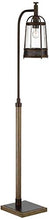 Load image into Gallery viewer, Hugh Bronze and Faux Wood Downbridge Floor Lamp - Franklin Iron Works

