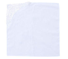 Load image into Gallery viewer, 6 Pack of Ladies Embroidery Cotton Handkerchiefs Lace Border White Hankies (ZW-L02 caomei)
