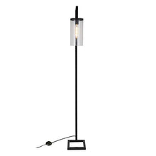 Load image into Gallery viewer, Henn&amp;Hart FL0014 Modern farmhouse seeded floor lamp, One Size, Black
