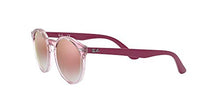 Load image into Gallery viewer, Ray-Ban unisex child Rj9064s Sunglasses, Transparent Pink/Red Mirror Red, 44 mm US
