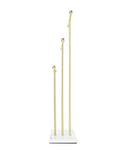 Load image into Gallery viewer, Umbra Trigem Hanging Organizer – 3 Tier Table Top Necklace Holder, Box Display with Jewelry Tray Base, Brass
