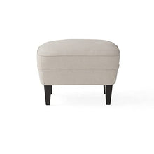 Load image into Gallery viewer, Great Deal Furniture Alfred Fabric Club Chair, Natural with Ottoman
