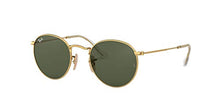 Load image into Gallery viewer, Ray-Ban unisex adult Rb3447n Flat Lens Metal Sunglasses, Gold/Green, 53 mm US
