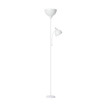 Load image into Gallery viewer, Simple Designs Home LF2000-WHT Floor Lamp with Reading Light, White
