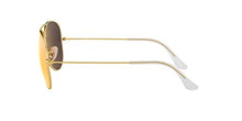 Load image into Gallery viewer, Ray-Ban RB3025 Classic Aviator Sunglasses, Matte Gold/Polarized Brown Mirror Fuchsia, 58 mm
