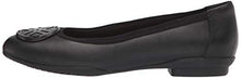 Load image into Gallery viewer, Clarks womens Sara Willow Ballet Flat, Black Leather, 7.5 US
