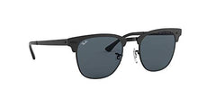 Load image into Gallery viewer, Ray-Ban Unisex-Adult RB3716 Clubmaster Metal Sunglasses, Black On Matte Black/Blue, 51 mm
