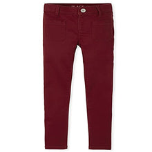 Load image into Gallery viewer, The Children's Place Girls' Super-Soft Stretch Denim Legging Jeans, Merlot RED, 4
