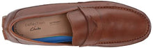 Load image into Gallery viewer, Clarks Men's Markman Way Loafer, Dark Tan Leather, 9
