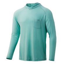 Load image into Gallery viewer, HUK Men's Waypoint Hoodie | Performance Long-Sleeve Shirt +50 UPF, Lichen, Medium
