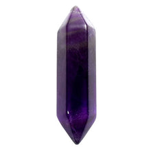 Load image into Gallery viewer, QGEM Pack of 3 Amethyst Healing Chakra Crystal Column Hexagonal Double Points Reiki Natural Gems Polished Tumbled Stones Mini Decoration Ornaments-30mm
